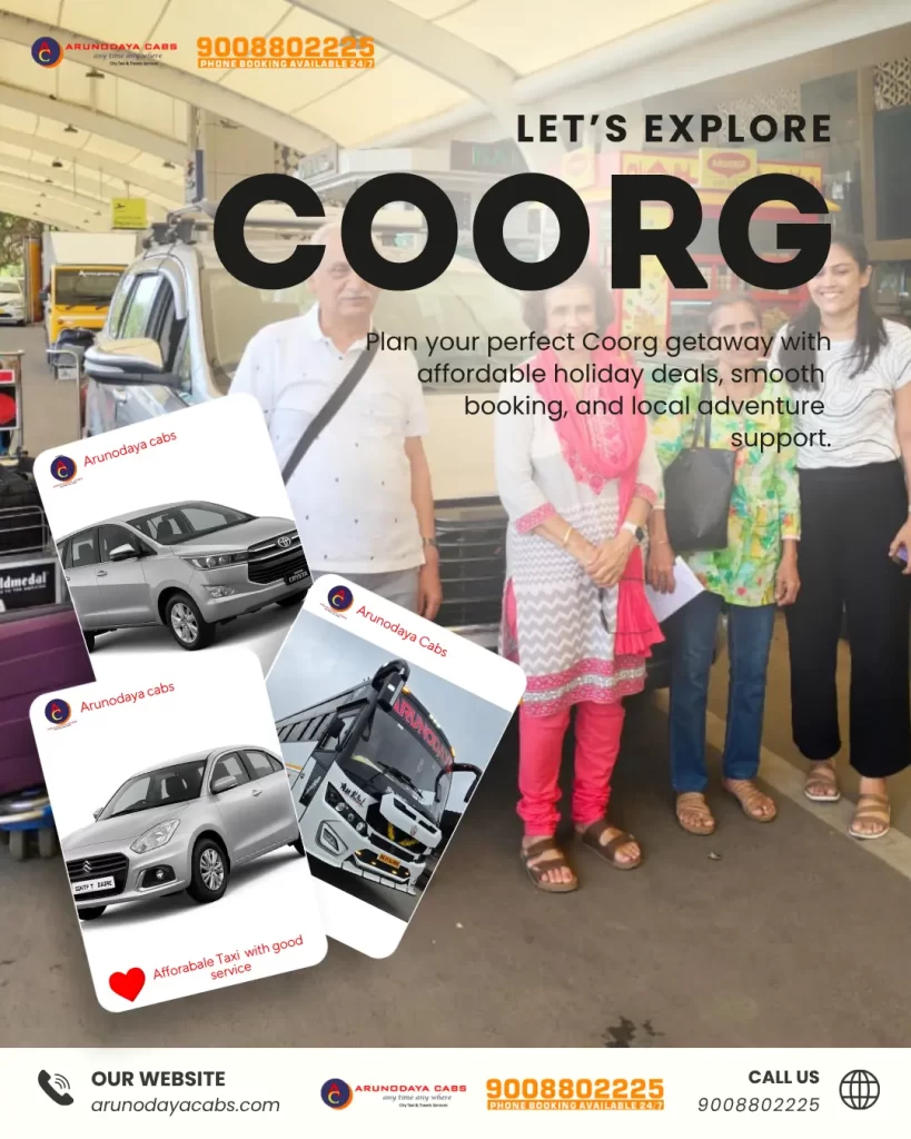 Bangalore to Coorg taxi