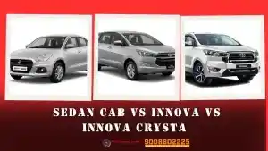 innova crysta vs sedan cabs vs innova car